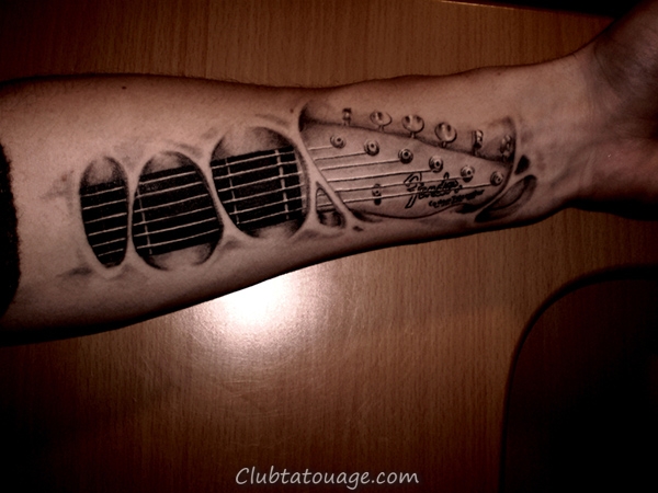 85 Meilleure information sur les modèles Tatouages Guitare , Club Tatouage