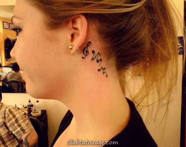 50+ Les meilleurs tatouages d'oreille & Idées 2016