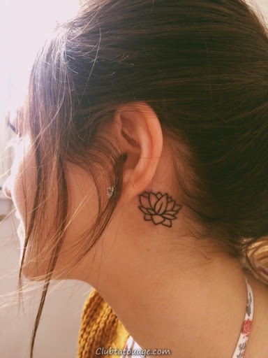 50+ Les meilleurs tatouages d'oreille & Idées 2016