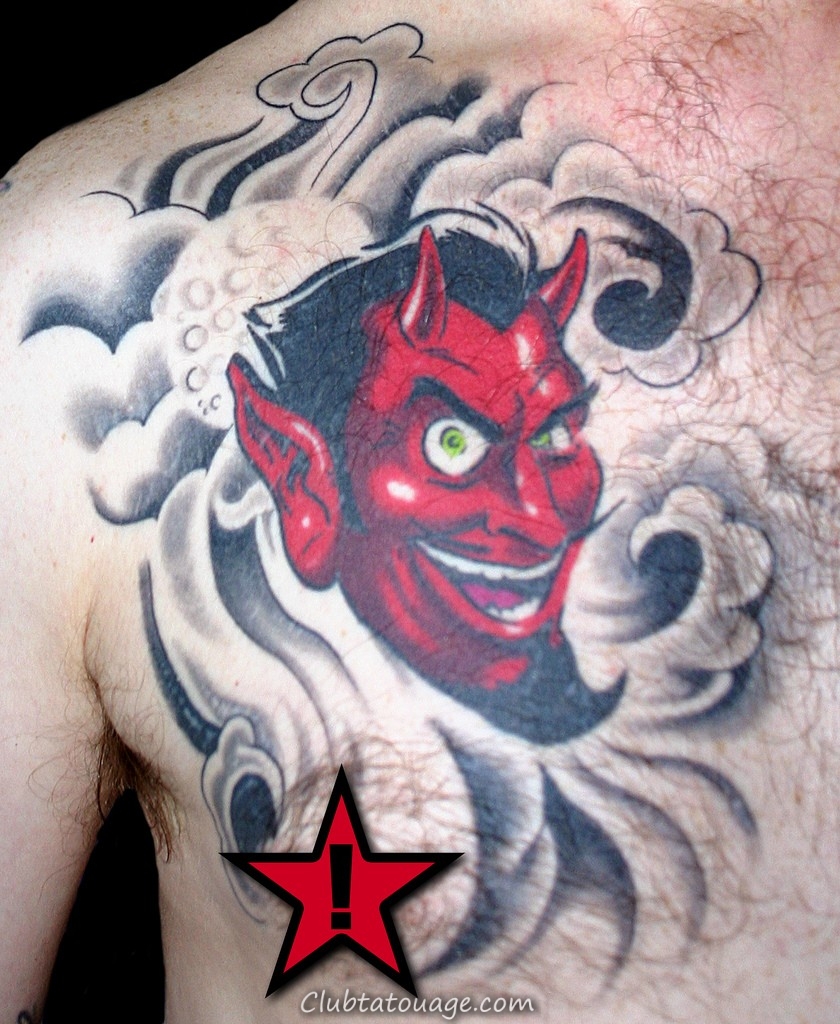 Красный дьявол тату