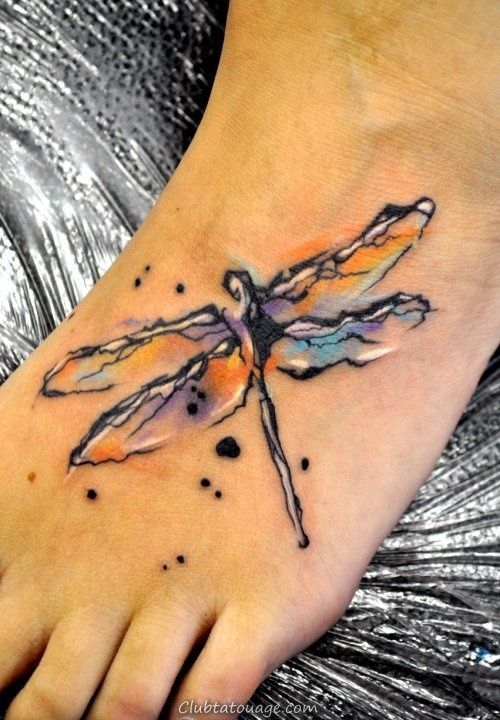 50 Dragonfly Tattoo Designs spécialement pour les filles