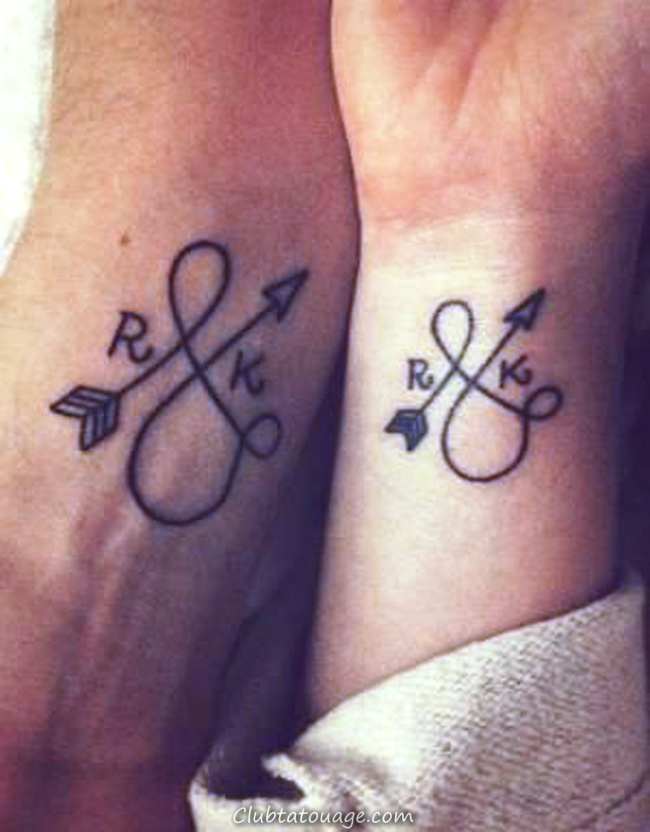 25 idées de petits tatouages ​​Pour les couples