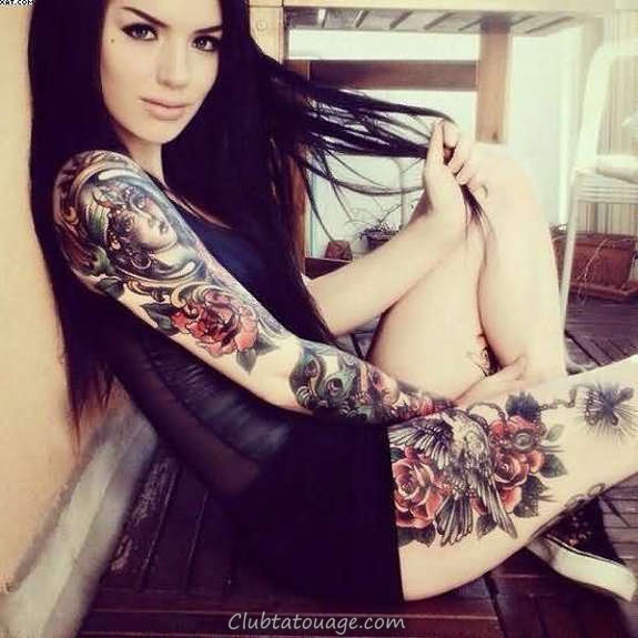 40+ Belles filles tatouées vous aimeriez le plus