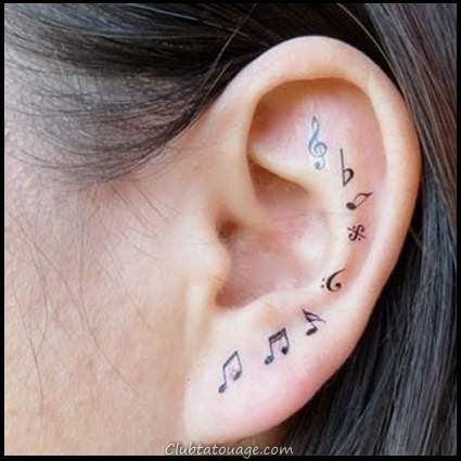 50 Meilleurs Designs Ear Tatouages et idées 50 Meilleurs Designs Ear Tatouages et idées
