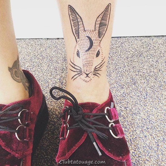 60 Tatouages ​​incroyable lapin pour vous inspirer