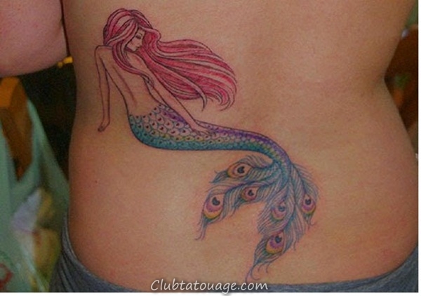 40 élégante Mermaid Tattoo Designs