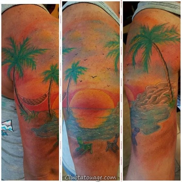 Photos Tattoo Lever et coucher du soleil