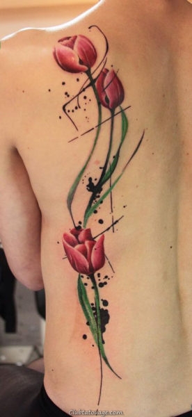 Conception Tattoo Tulip Delicate