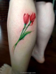 20 Tatouages ​​Tulipes et son sens