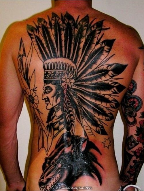 Beau Native American Tattoo Designs