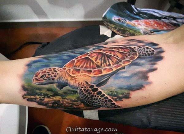 100 tortues Tatouages ​​pour les hommes - Coque rigide Design Ideas