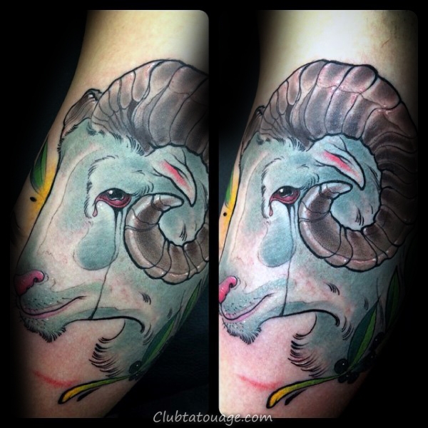 100 Tattoo Designs Ram pour les hommes - Idées d'encre de moutons Bighorn