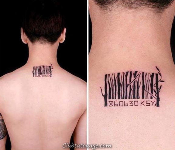 30 Barcode Tattoo Designs For Men - Idées d'encre de ligne parallèle