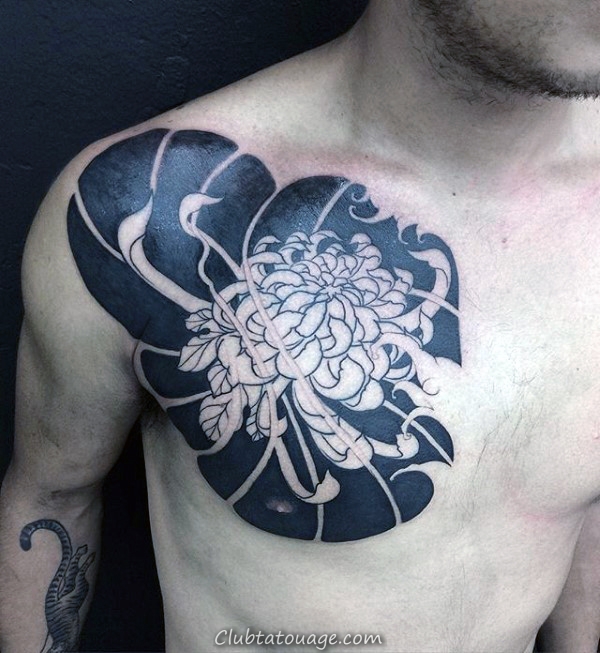 100 Chrysanthemum Tattoo Designs For Men - Idées Encre Fleur