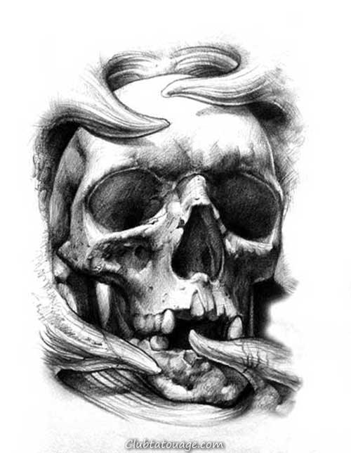 20 Photos Effrayant Skull Tattoos Awesome!