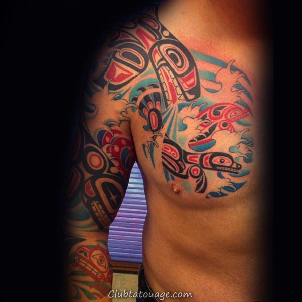 70 Haida Tattoo Designs For Men - Idées d'encre tribales