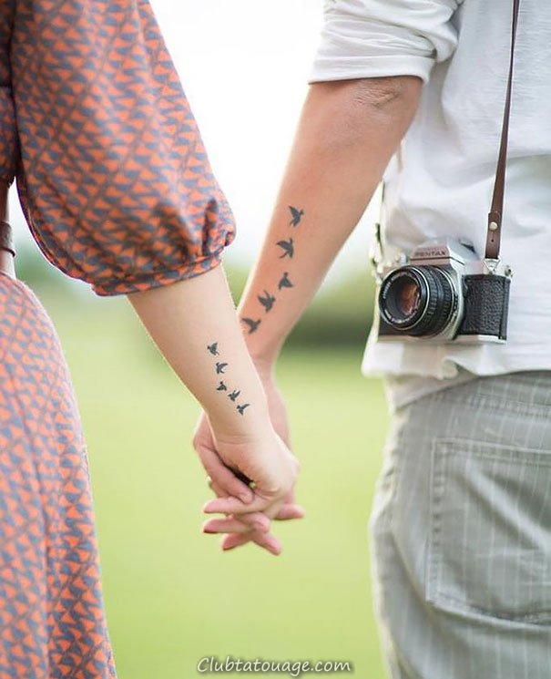 Tatouages ​​pour les couples et Valentine - Photos de Tatouages