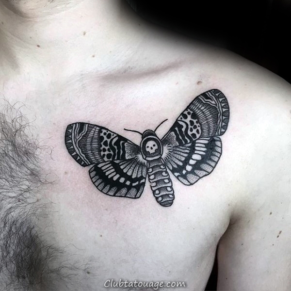 90 Moth Tatouages ​​pour les hommes - Nocturnal Idées d'insectes