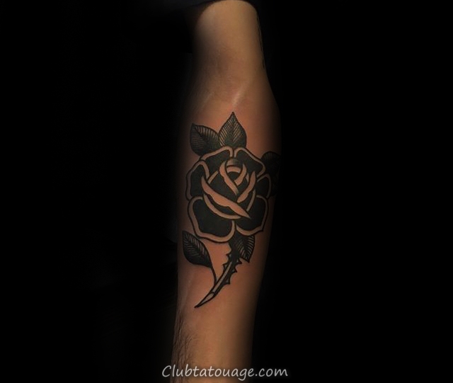 80 Dessins de tatouage Black Rose pour hommes - Idées d'encre sombres
