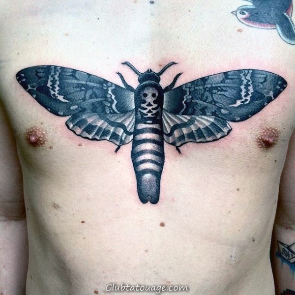 90 Moth Tatouages ​​pour les hommes - Nocturnal Idées d'insectes