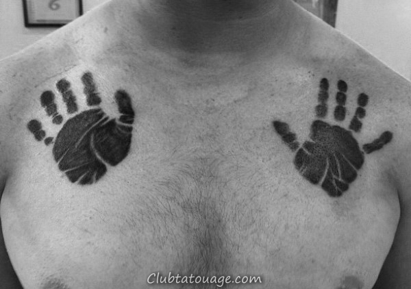 60 Handprint Tattoo Designs For Men - Idées Impression d'encre