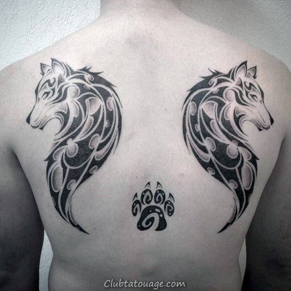 50 Loup Paw Tattoo Designs For Men - Idées d'encre d'animaux