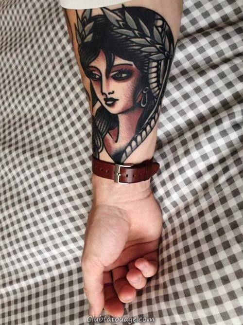 Tatouages ​​originaux pour les femmes dans l'avant-bras