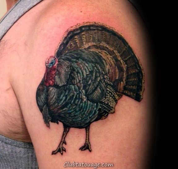 Top 40 Meilleurs Turquie Tattoos For Men - Jeu d'oiseaux Idées