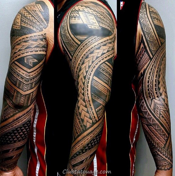 90 Tatouages samoans pour hommes - Idées d'encre tribales