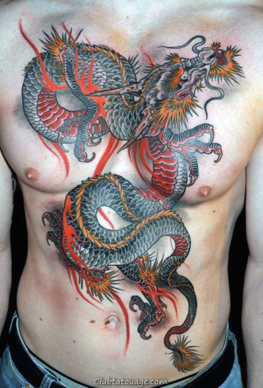 50 dessins de tatouage chinois pour hommes - Flaming Idées d'encre