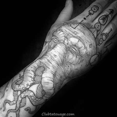70 Cthulhu Designs de tatouage pour hommes - Idées Masculine encre