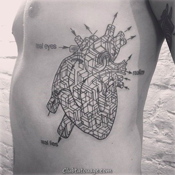 110+ Nulle part dans les meilleurs modèles de tatouage non-Coeur