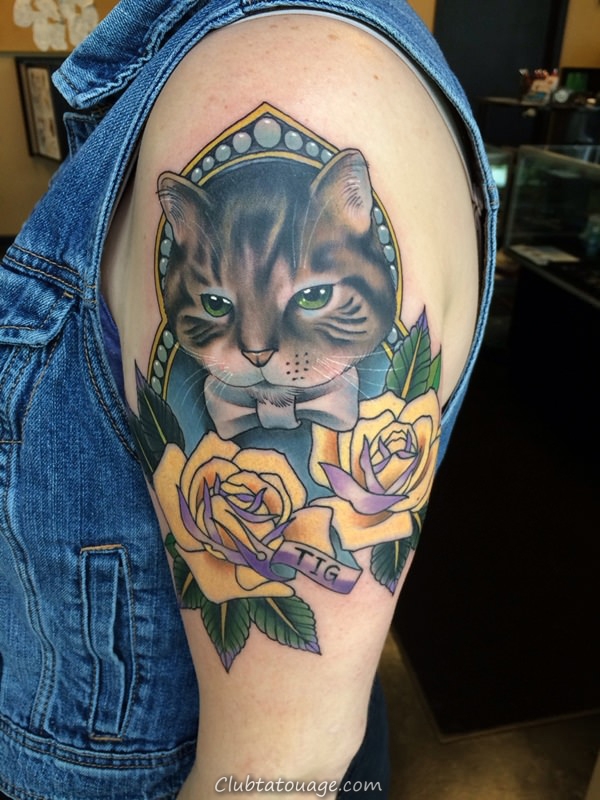 Modèles spéciaux Chat de tatouage et la plupart des cas privés de chats
