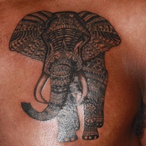 Tatouages ​​tribal d'éléphant