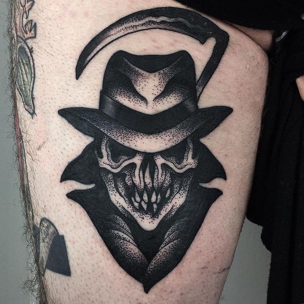 Conceptions de tatouage de Dark Grim Reaper avec des significations mystiques