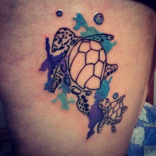 Dessins exclusifs de tatouages ​​de tortues de mer avec leur valeur symbolique