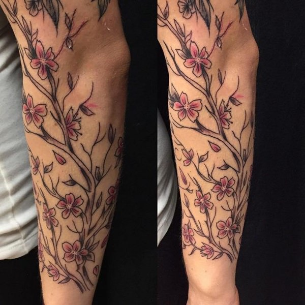 Meilleur 125 meilleurs tatouages ​​de fleurs de cerisier de 2018