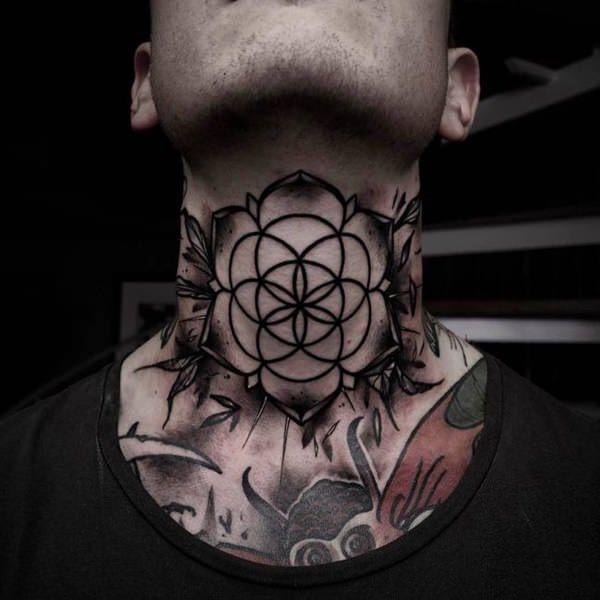 Meilleur 125 conceptions de tatouage de cou supérieur cette année