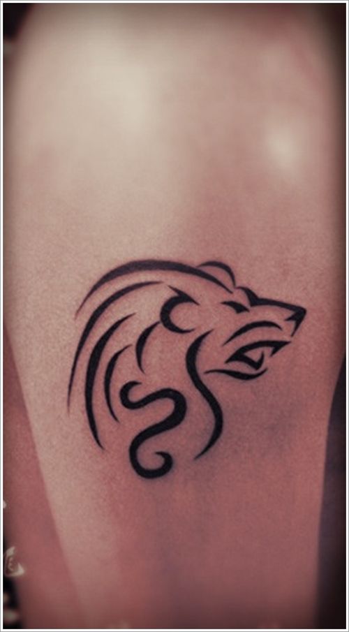 30 meilleurs tatouages ​​de lions en style tribal