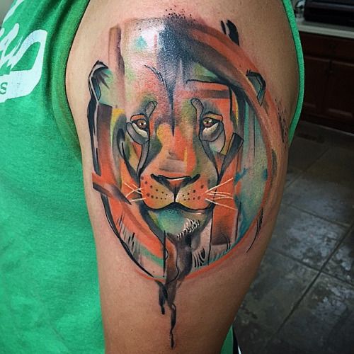 Les idées de tatouage de l'épaule du lion