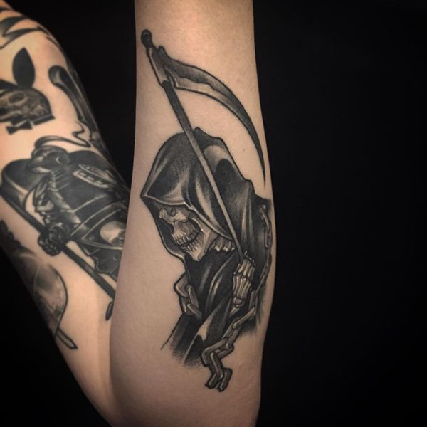 Conceptions de tatouage de Dark Grim Reaper avec des significations mystiques
