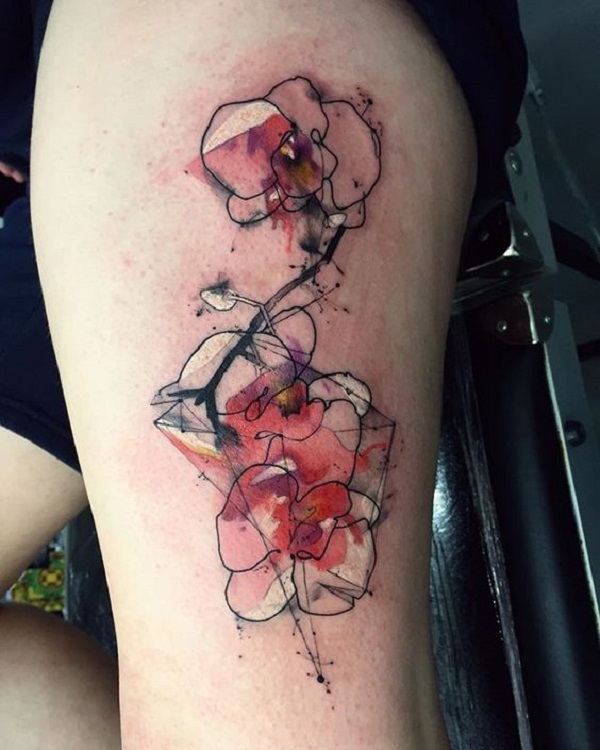 50+ idées de tatouage d'orchidée