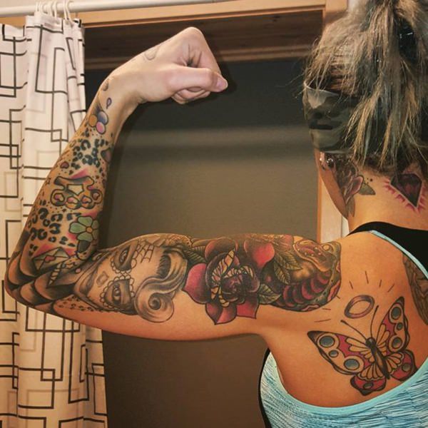 Meilleur 155 + tatouages ​​manchon Kick-ass pour les hommes et les femmes