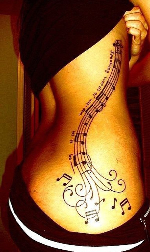 35 tatouages ​​de notes de musique exceptionnelle