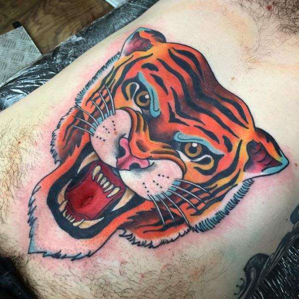 Meilleur 99 tatouages ​​de tigre supérieurs à partir de 2018