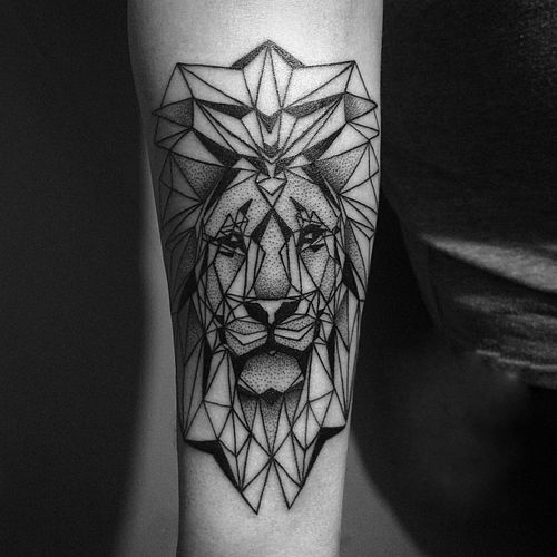 Idées de conception de tatouage tête de lion