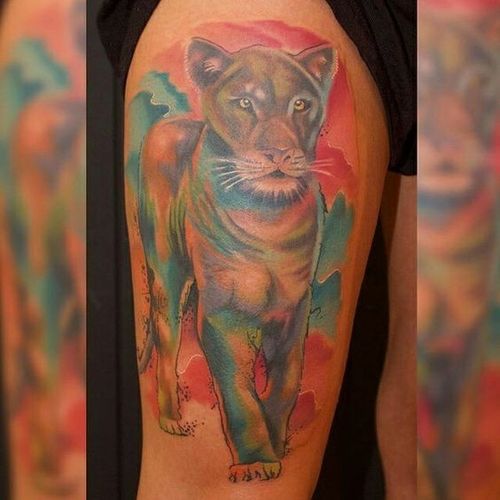 30 idées de tatouage de lionne puissant