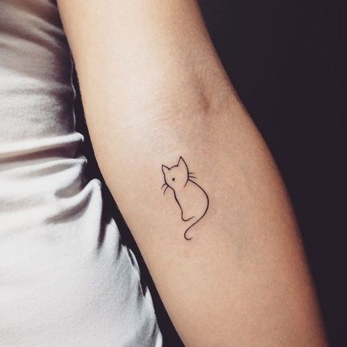 Idées de tatouage de petit chat
