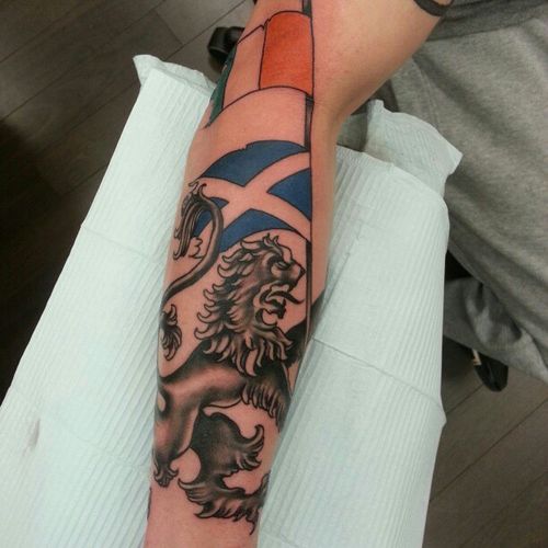 Tatouage écossais des Lions