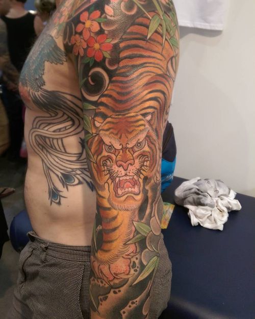 Idées de tatouage de tigre japonais traditionnel